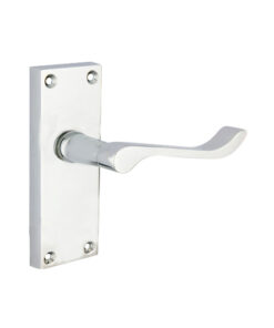 Contract Vict Scroll Latch Furniture - Zinc Chrome Plated Set