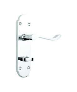 Shaped Scroll Bathroom Furniture (Carisbrooke) To En1906 (Pt3) - Satin Chrome and Polished Chrome Set