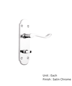 Shaped Scroll Bathroom Furniture (Carisbrooke) To En1906 (Pt3) - Satin Chrome and Polished Chrome Set