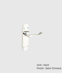 Shaped Scroll Latch Furniture (Carisbrooke) To En1906 (Pt3) Polished Chrome Set