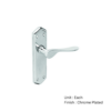 Kenilworth Lever Latch Chrome Plated Pair
