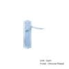 Orford Long Latch Furniture To En1906 (Pt3) - Chrome Plated and Satin Nickel Plated Set