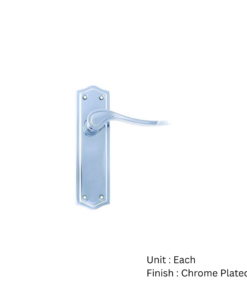 Orford Long Latch Furniture To En1906 (Pt3) - Chrome Plated and Satin Nickel Plated Set