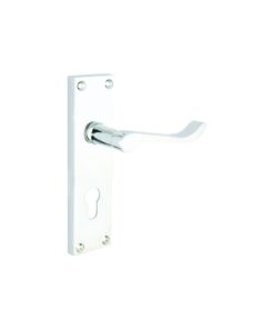 Victorian Scroll Euro Profile Furniture To En1906 (Part 3) 47.5mm Polished Chrome Set