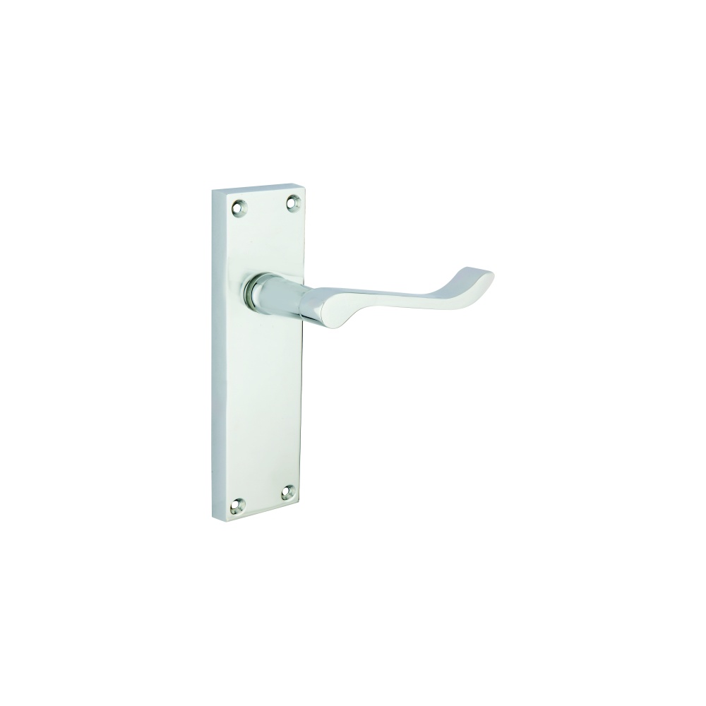 Victorian Scroll Latch Furniture To En1906 (Part 3) Polished Chrome Set 1 Victorian Scroll Latch Furniture To En1906 (Part 3) Polished Chrome Set