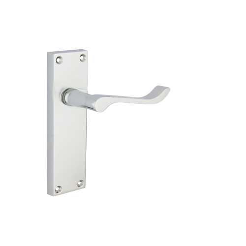 Victorian Scroll Latch Furniture To En1906 (Part 3) Satin Chrome Set 1 Victorian Scroll Latch Furniture To En1906 (Part 3) Satin Chrome Set