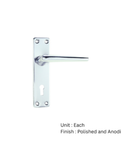 Brunel Lock Furniture Polished And Anodised Set