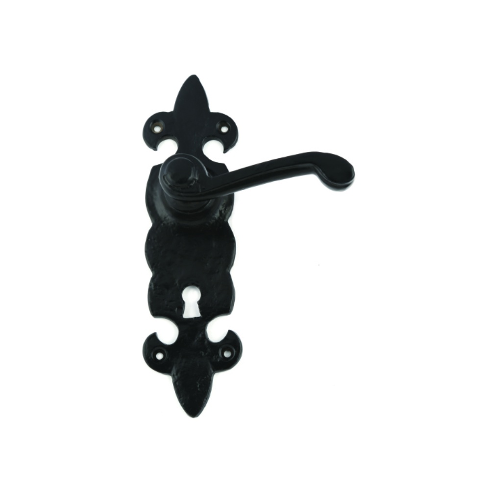 Black Antique Ornate Lock Furniture - Belvoir Epoxy Black Set