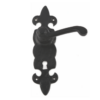 Black Antique Ornate Lock Furniture - Belvoir - Prepack 151 X 41mm Epoxy Black Set