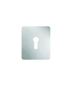 Repair Escutcheon - Aluminium Stick On Type R/C - Keylock 47.5 X 65.5 X 1.5 Anodised Aluminium Each