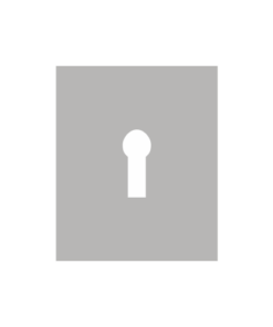 Repair Escutcheon - Stainless Steel Stick On - Keylock 47.5 X 65.5 X 1.5 Satin Stainless Each