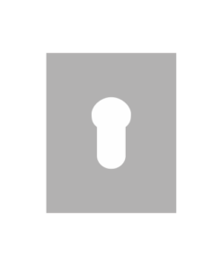 Repair Escutcheon - Stainless Steel Stick On - Euro Prof 47.5 X 65.5 X 1.5 Satin Stainless Each
