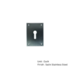 Repair Escutcheon Screwfix - Keylock 47.5 X 65.5 X 1.5 - Each
