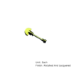 Bathroom Lock Spindle Complete 5mm Polished And Lacquered Each