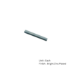 Lock Spare Spindle Only 8x100mm Bright Zinc Plated Each