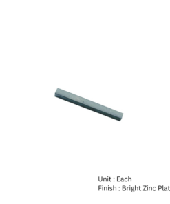 Lock Spare Spindle Only 8x100mm Bright Zinc Plated Each