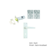 Aluminium Whitworth Bath/Privacy Pack Satin Anodised Set