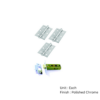 CE Fire Door Pack - 1½ Pair 451 BB (75mm) / Tubular Latch (63mm)