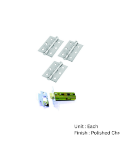 CE Fire Door Pack - 1½ Pair 451 BB (75mm) / Tubular Latch (63mm)