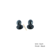 Black Antique Oval Mortice Knob Furniture 60mm Epoxy Black Set