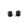 Black Antique Octagonal Mortice Knob Furniture 66mm Epoxy Black Set