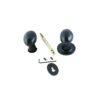 Black Antique Oval Rim Knob Furniture 60mm Epoxy Black Set