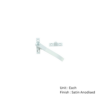 Aluminium Casement Fastener Other Satin Anodised Each