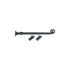 Black Antique Casement Stay - Curly 250mm Epoxy Black Each