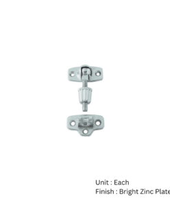 Zinc Diecast A1 Sash Fastener 62 x 45mm with Bright Zinc Plated and Electro Brass Each