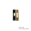 Sash Pulley Nylon Wheel Electro Brass Each