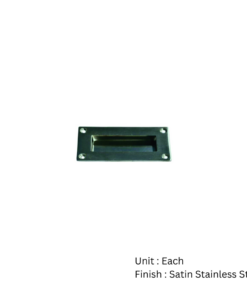 Flush Pull - Stainless Steel 100 X 50mm Satin Each