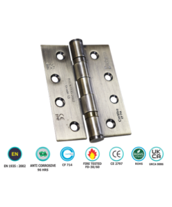 Stainless Steel Ball Bearing Hinge - Pair - CE13 100 X 76 X 3mm with Different Finish