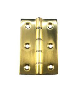 Double Steel Washered Brass Butt Hinge - Pair Polished Brass with Different Sizes Pack