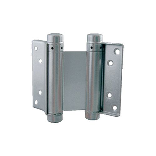 Double Action Spring Hinge - Pair Epoxy Silver With Different Finish Each 1 Double Action Spring Hinge - Pair Epoxy Silver With Different Finish Each