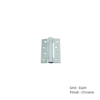 Self Closing Adjustable Hinge -100 X 76 X 2.7mm Chrome Plated and Satin Chrome Pack Of 3