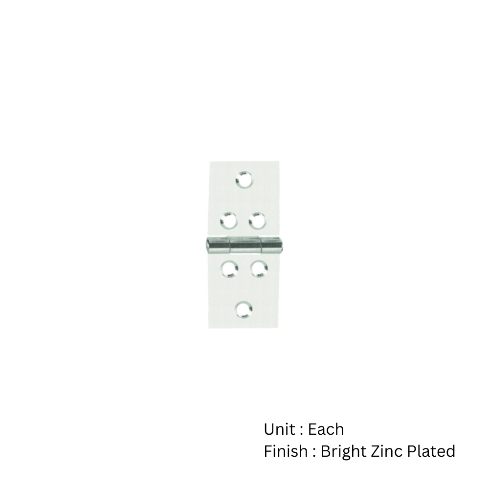 Backflap Hinge - Prepack - Pair Bright Zinc Plated with Multiple Sizes