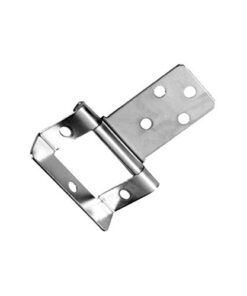 Double Cranked Flush Hinge - Pair - Prepack 50 X 19mm Nickel Plated Pair