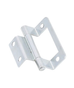 Cranked Flush Hinge - Pair 50 X 19mm Electro Brass and Bright Zinc Plated Finish Pair