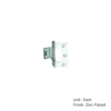 Cranked Cabinet Hinge - Pair 63mm Bright Zinc Plated Pair