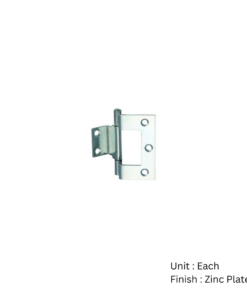 Cranked Cabinet Hinge - Pair 63mm Bright Zinc Plated Pair