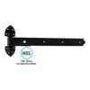 Heavy Reversible Hinge Pair - Epoxy Black, Galvorite Silver, Hot Spelter Gal. with Multiple Sizes