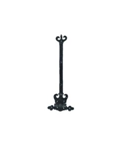 Black Antique Crown / Coronet Hinge - Pair 300mm Epoxy Black Pair
