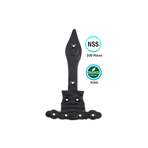 Black Antique Heavy Ornate Hinge - Epoxy Black Pair 2 Black Antique Heavy Ornate Hinge - Epoxy Black Pair