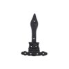Black Antique Heavy Ornate Hinge - Epoxy Black Pair