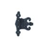 Black Antique Unequal Hinge - Pair 89mm Epoxy Black Pair