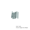 Stormproof Hinge - Pair 63mm Bright Zinc Plated Pair