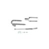 Spring Gate Fastener Set Galvorite Silver Set