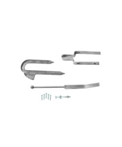 Spring Gate Fastener Set Galvorite Silver Set