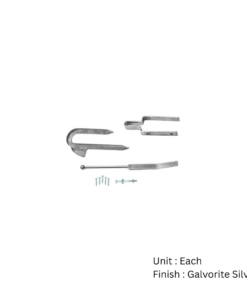Spring Gate Fastener Set Galvorite Silver Set