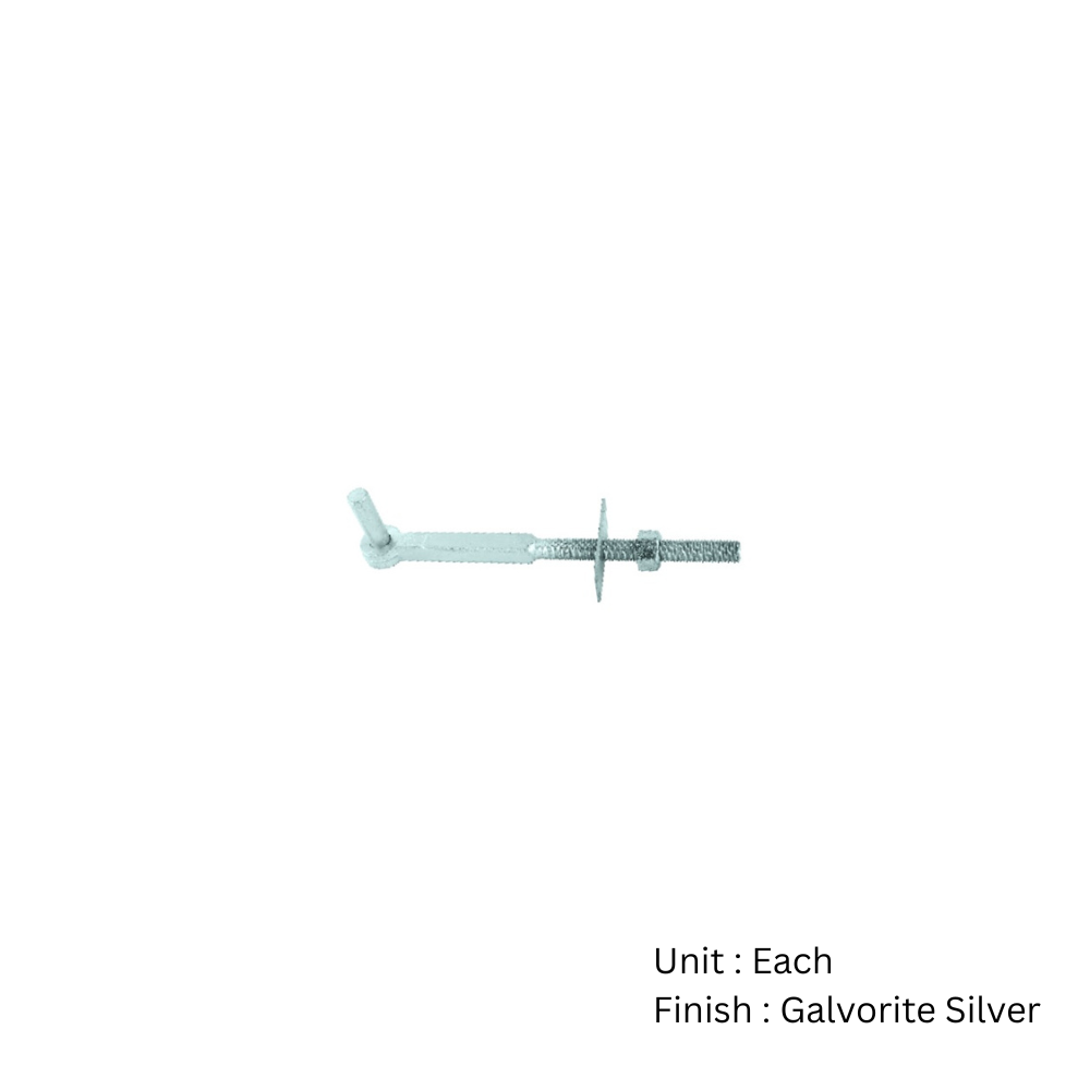 Hook To Bolt 327 X 19mm Galvorite Silver Each 2 Hook To Bolt 327 X 19mm Galvorite Silver Each